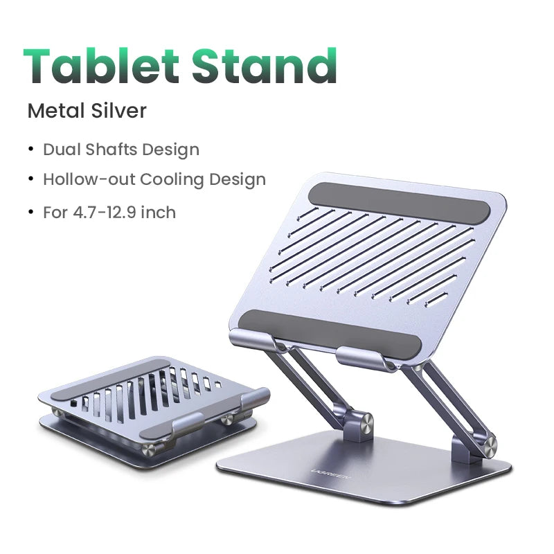 Aluminum Tablet & Phone Stand – Adjustable Holder for Desk
