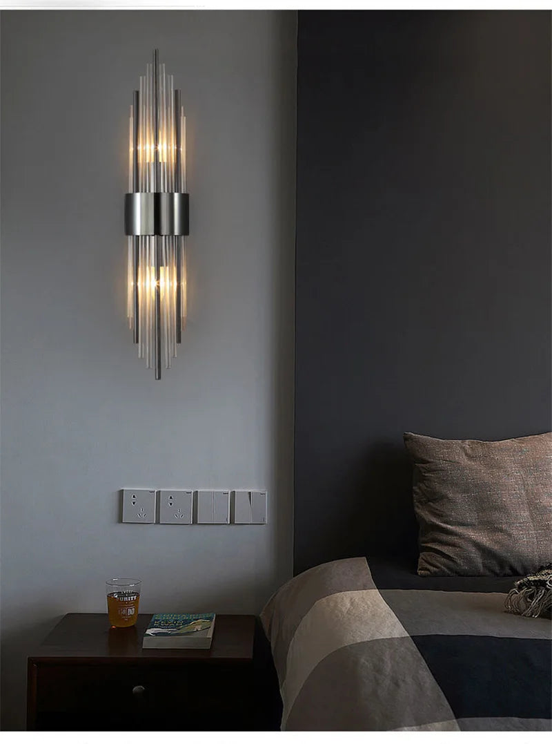 Luxury LED Wall Lamp - Modern Gold Wall Sconce for Living Room