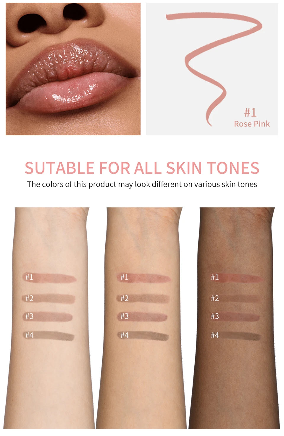 Peel-Off Lip Tint – Waterproof Matte Lip Stain & Contour Liner