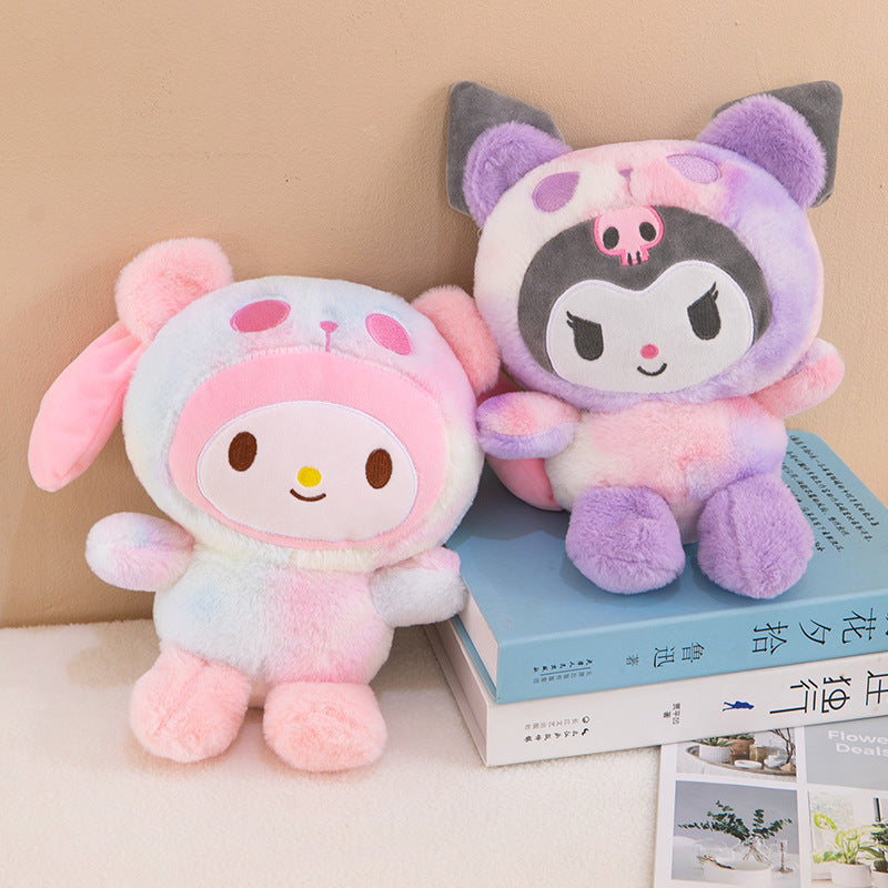 Sanrio 25cm Plush Toy – Kuromi & Cinnamoroll Soft Stuffed Doll Pillow for Kids