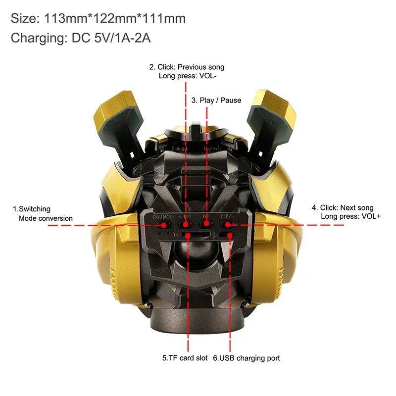 Original Transformers Bumblebee Bluetooth Speaker