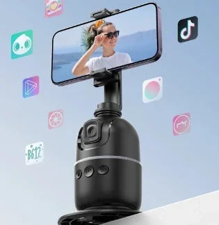 360° Auto Face Tracking Phone Holder with Smart Rotation