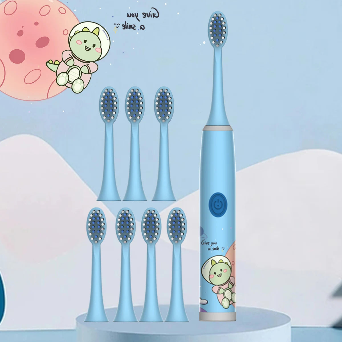 Kids Electric Toothbrush Cartoon Design