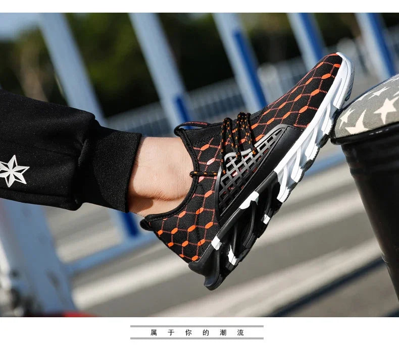 Men’s Breathable Sports Shoes Casual Walking Sneakers