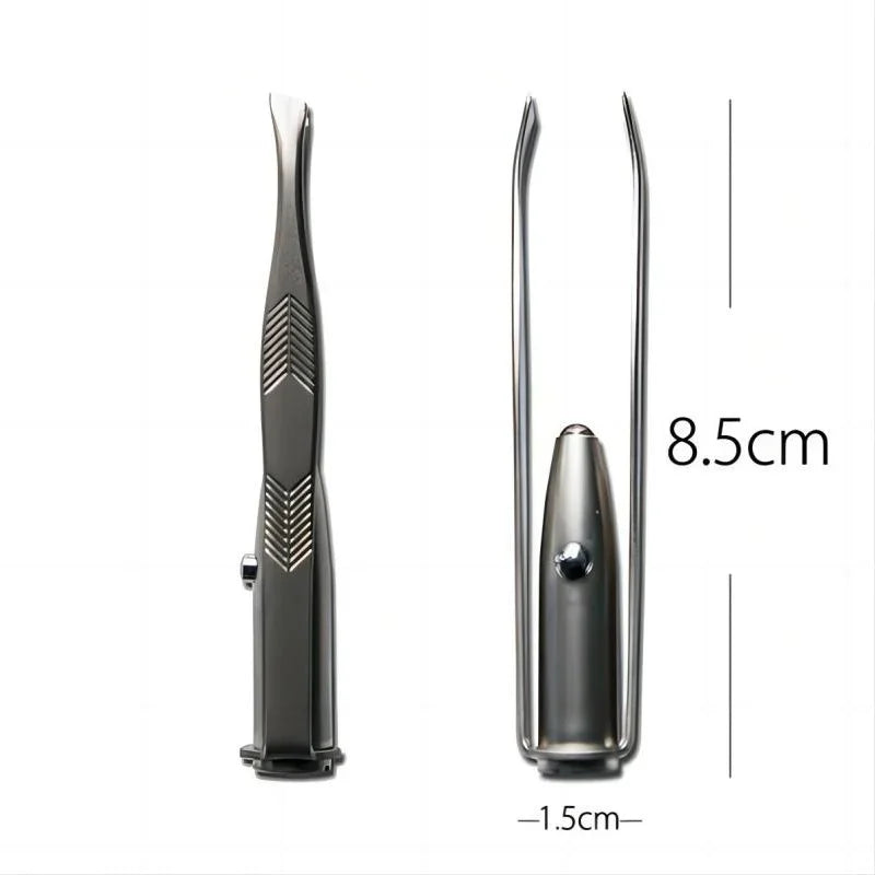 LED Eyebrow Hair Removal Tweezer – Stainless Steel Grooming Tool