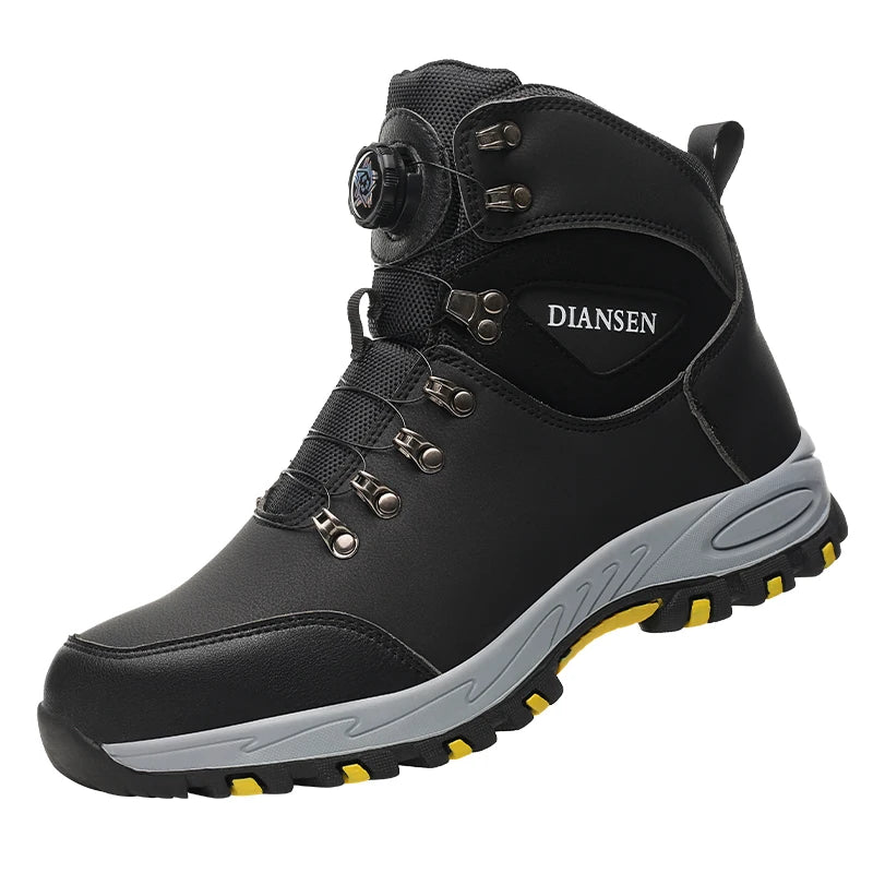 Rotating Button Safety Shoes for Men