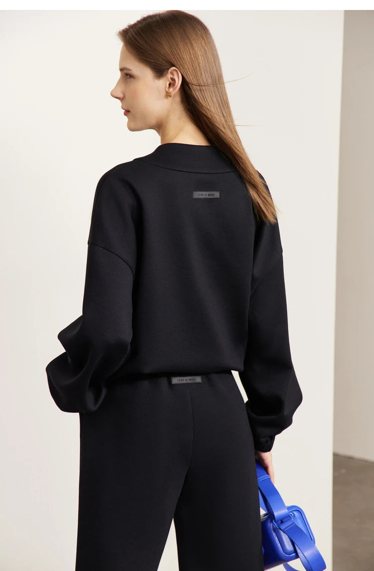Women’s Loose Sweatshirt & Straight Leg Pants – Spring Casual Set