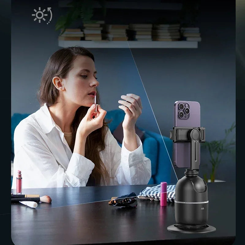 360° Auto Face Tracking Phone Holder with Smart Rotation