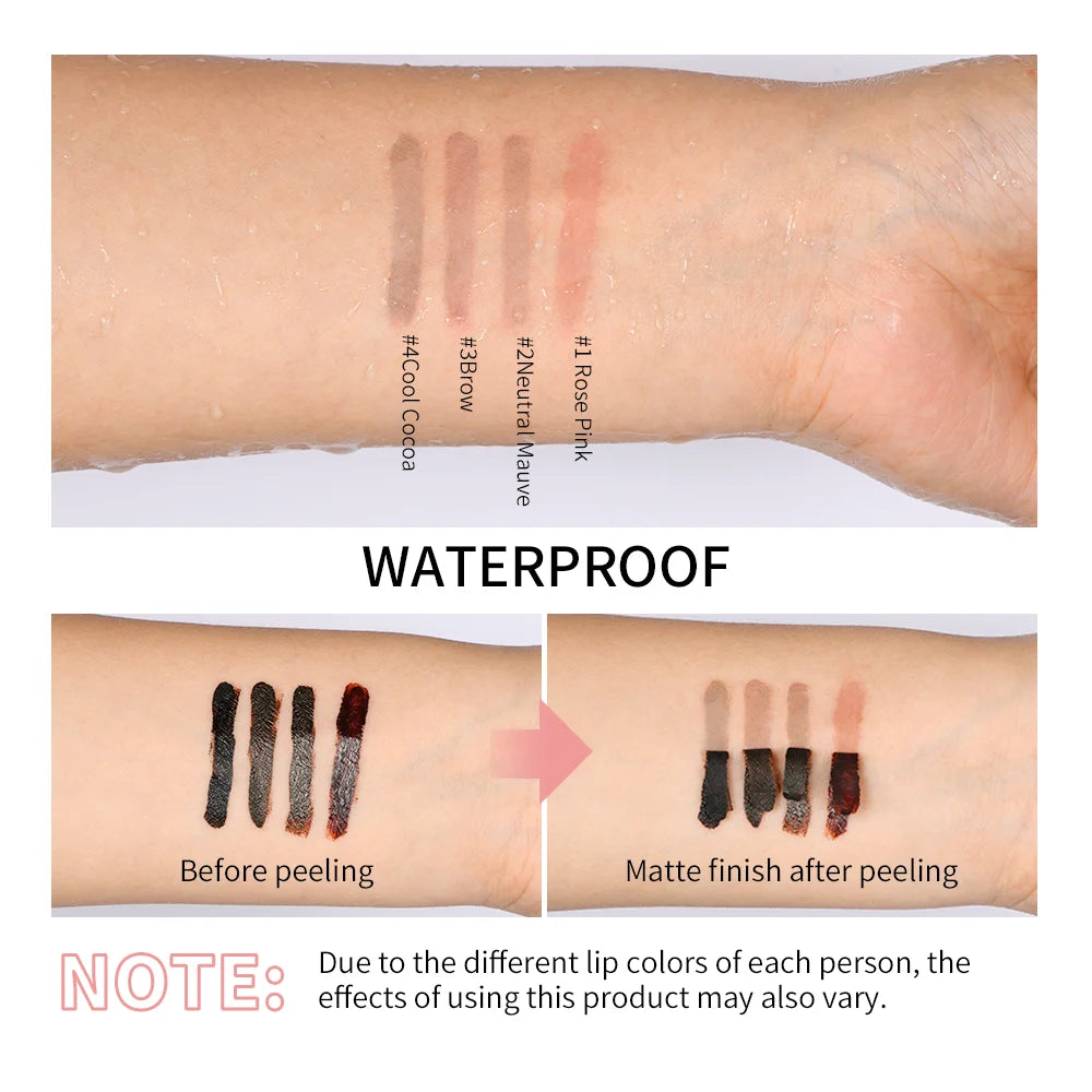 Peel-Off Lip Tint – Waterproof Matte Lip Stain & Contour Liner