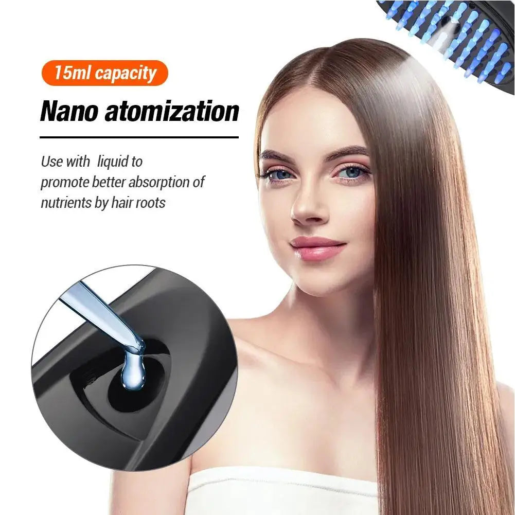 Therabrush Hair Regrowth Comb – Light Therapy & Massage Brush