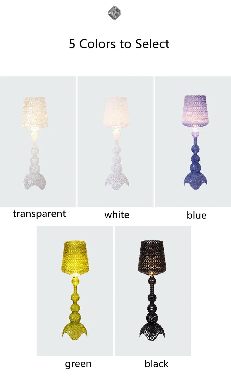 Italian Designer Hollow Goblet Acrylic Floor Lamp