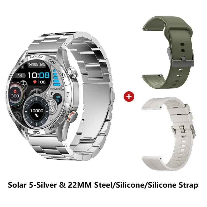 Solar 5 Voice Calling Smartwatch – AMOLED Display