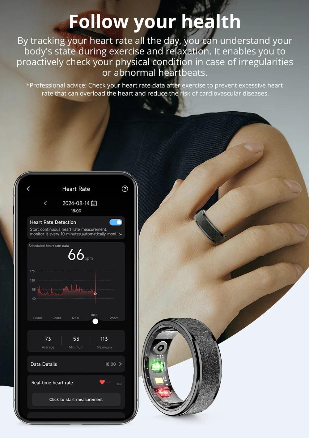 Cartmela | COLMI R10 Smart Ring with Charging Case | Health, Sleep & Fitness Tracker – Waterproof & Stylish for Men and Women