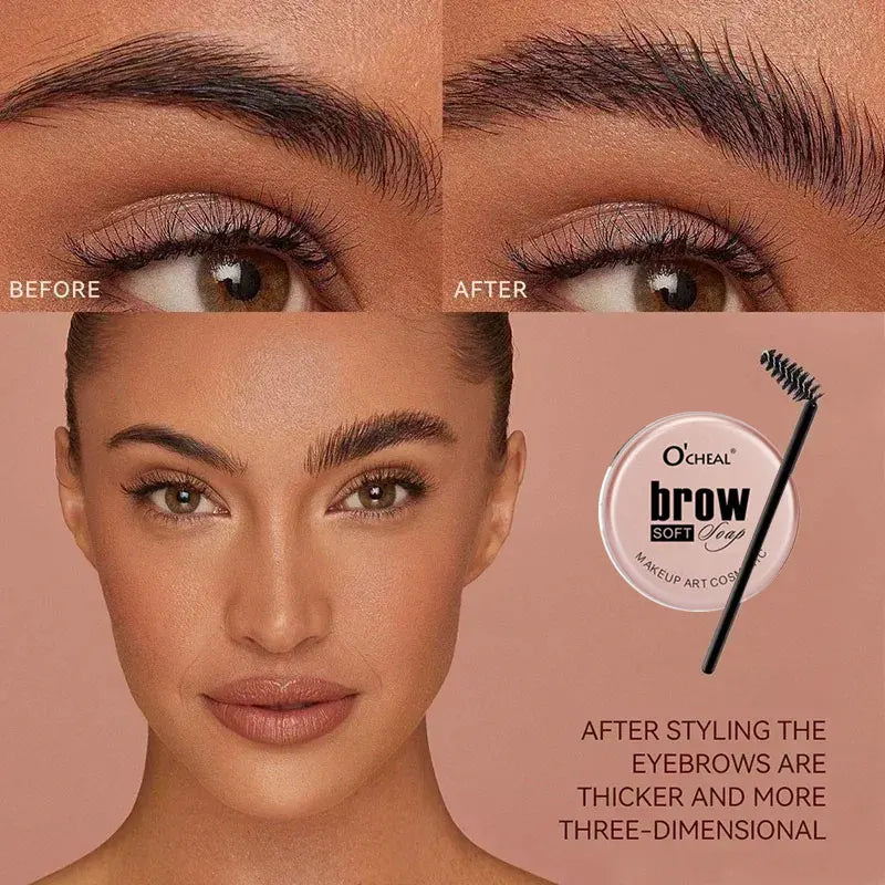 Waterproof 3D Eyebrow Styling Cream – Quick-Dry Brow Sculpt Gel