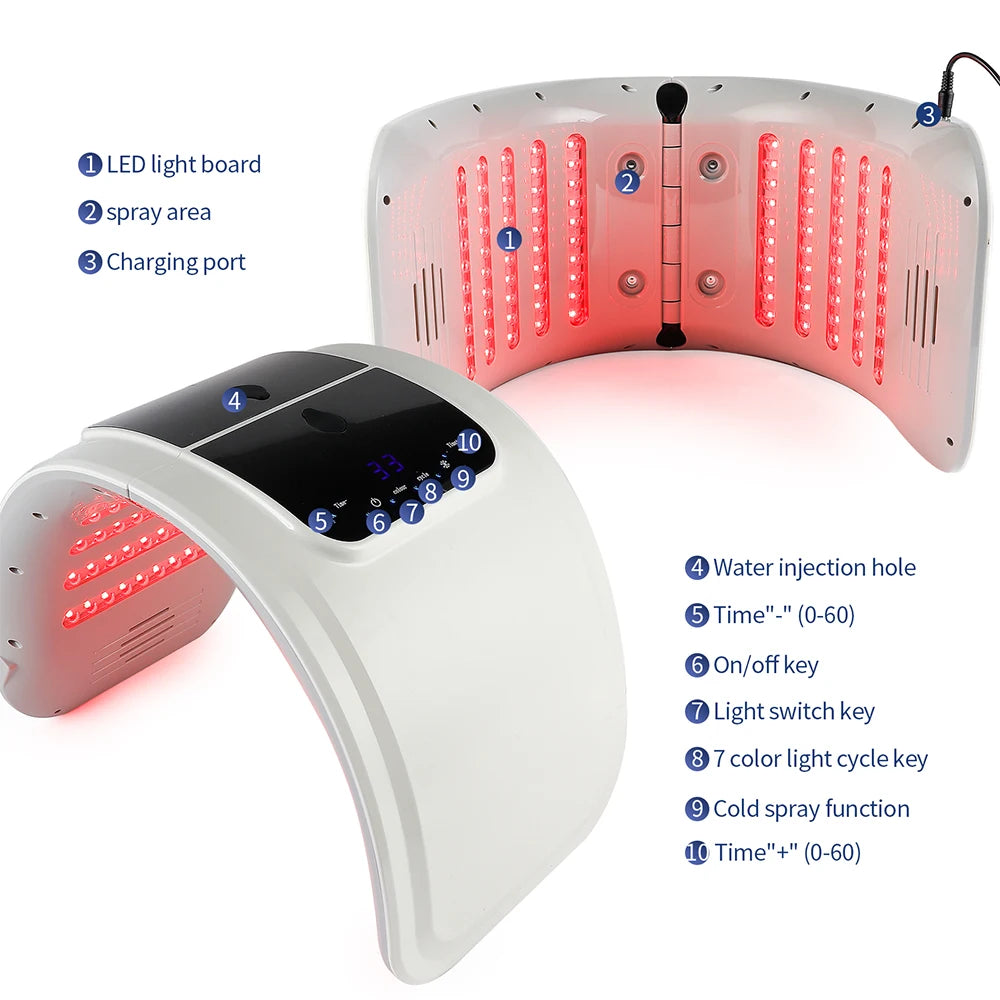 7-Color LED Photon Therapy Device – Skin Rejuvenation & Facial Care
