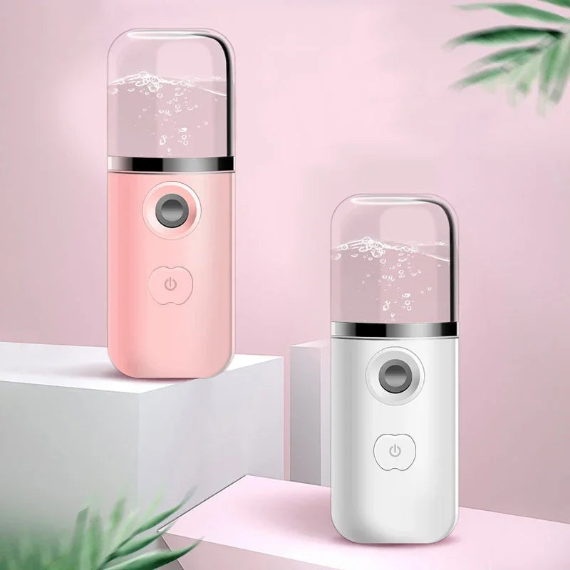 Mini Nano Facial Steamer – Portable USB Rechargeable Humidifier & Beauty Spray