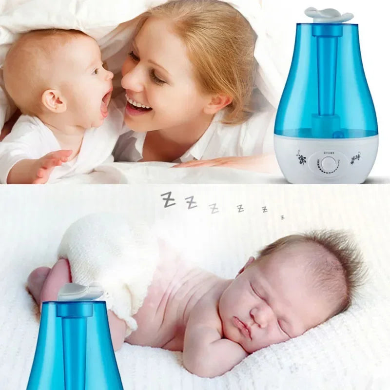 3000ML Ultrasonic Air Humidifier with Double Sprayers – Large Mist