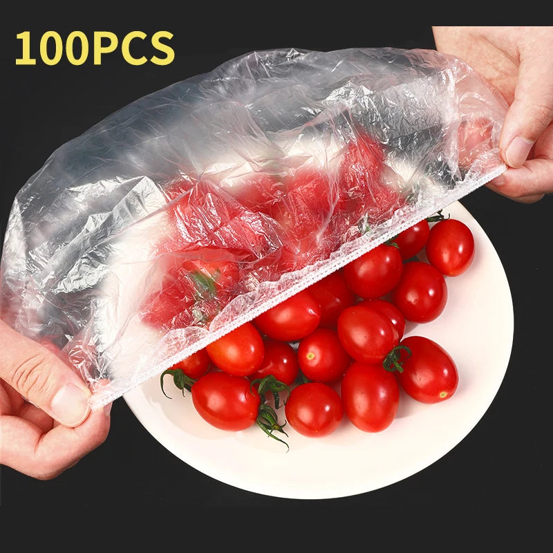 Elastic Food Covers for Bowls – Reusable Plastic Wrap Lids