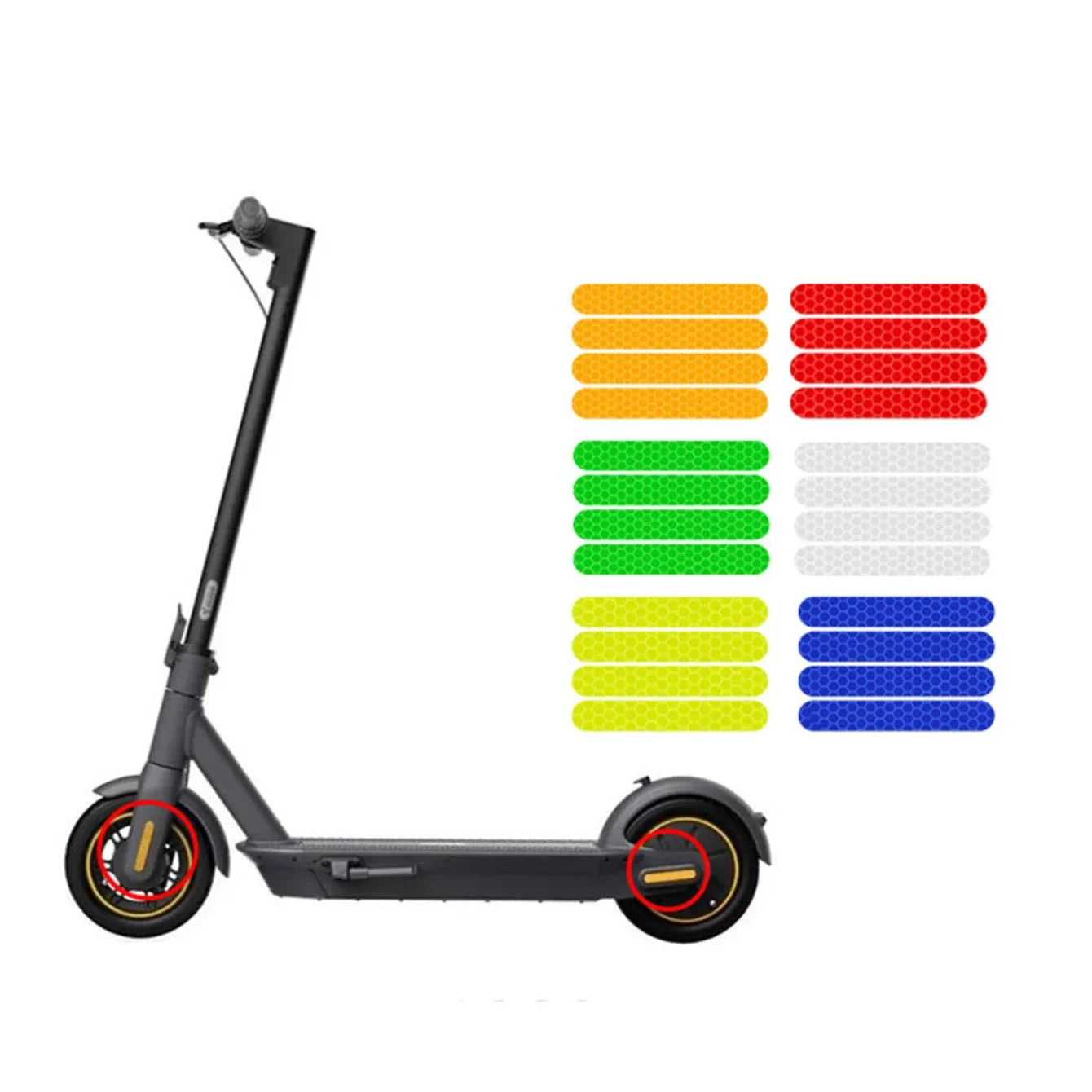 Reflective Stickers for Electric Scooters – Night Safety Accessory