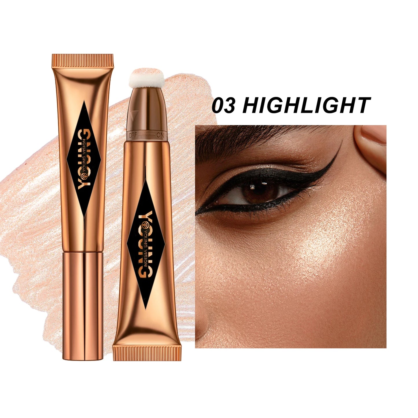 Air Cushion Blusher & High Gloss Stick – 6-Color Liquid Makeup Rouge