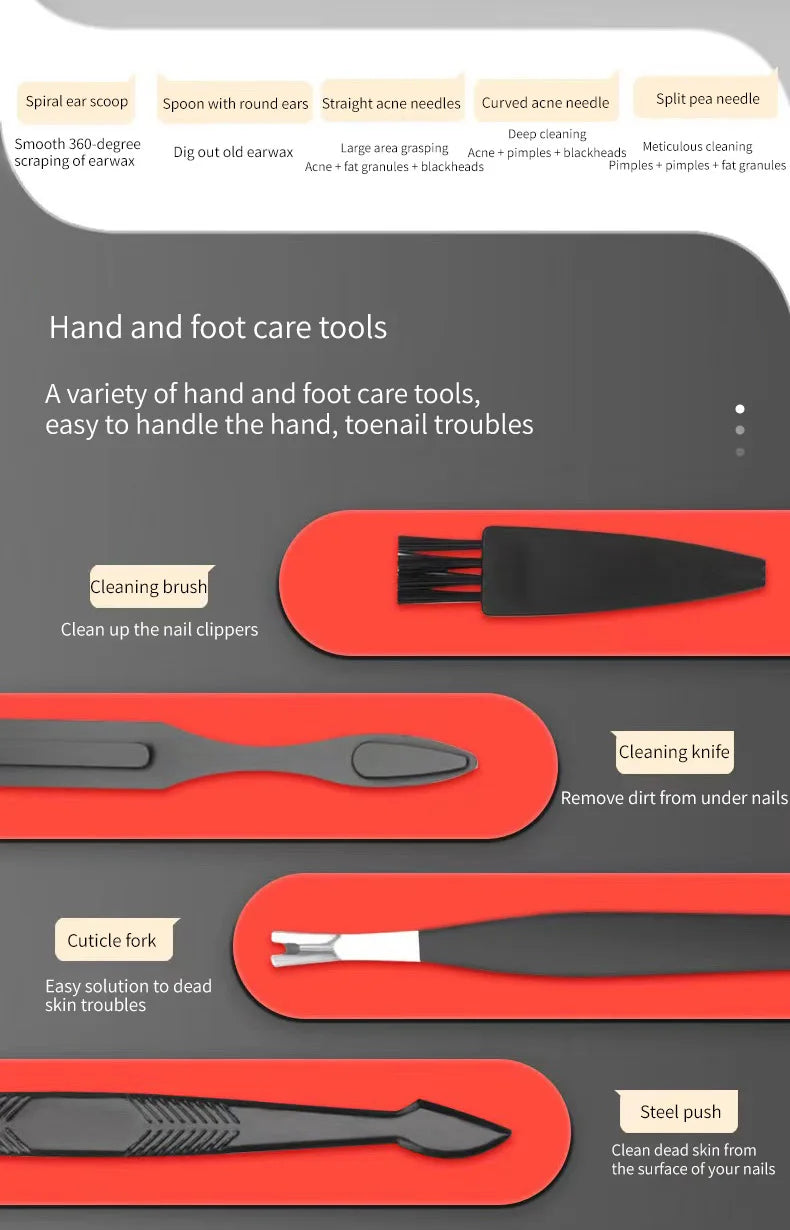 Nail Clipper & Manicure Set – Beauty Tools for Hand & Foot Care
