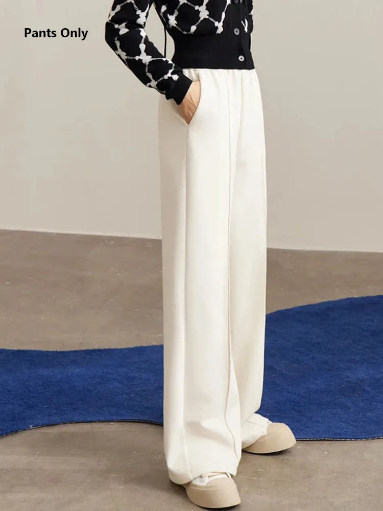 Women’s Loose Sweatshirt & Straight Leg Pants – Spring Casual Set