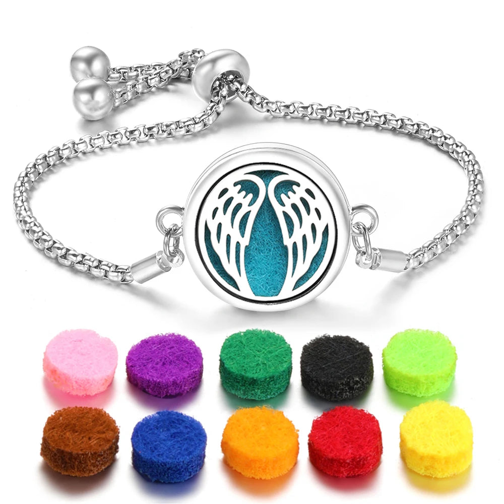 Flower of Life Aromatherapy Diffuser Bracelet for Essential Oils