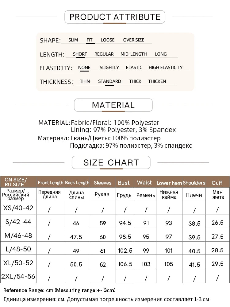 Women’s Elegant Short Jacket – Romantic Flower O-Neck Hook Button Coat