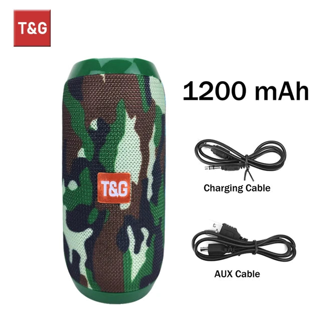 T&G TG117 Bluetooth Speaker Portable Waterproof Outdoor Stereo TWS
