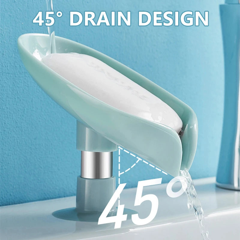 Leaf Shape Soap Holder with Suction Cup