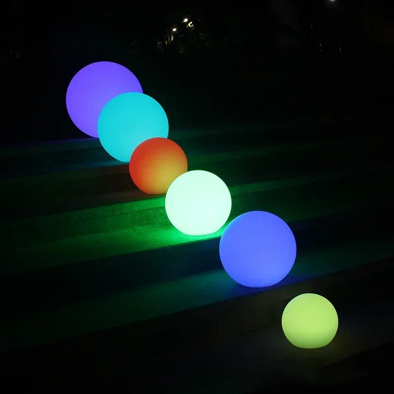 LED Solar Ball Light – Outdoor Garden, USB Charging, Remote Control