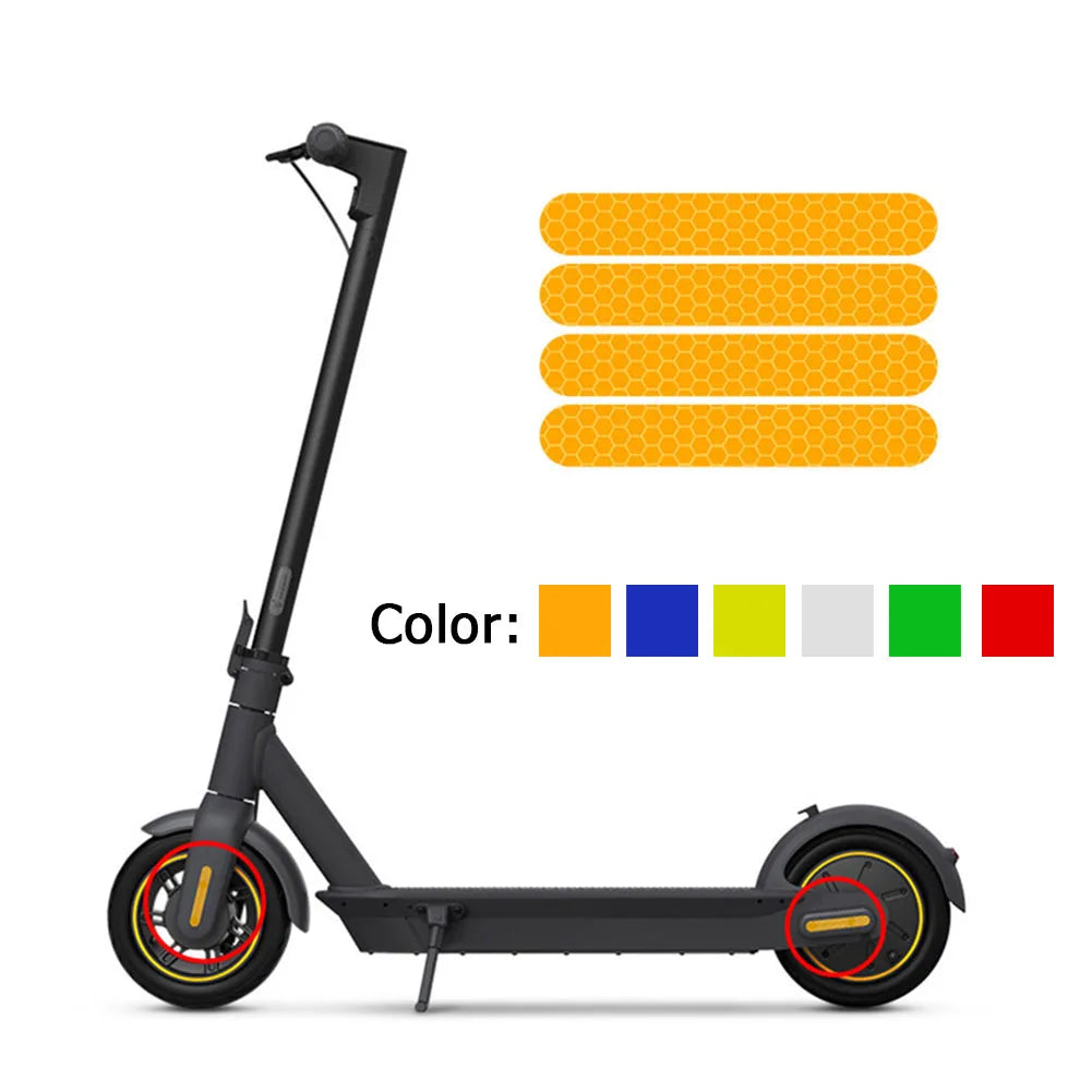 Reflective Stickers for Electric Scooters – Night Safety Accessory
