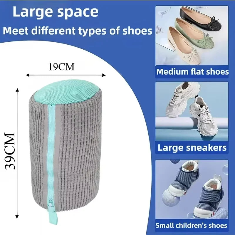 Shoe Washing Bag – Padded Mesh Laundry Protector for Machine Wash