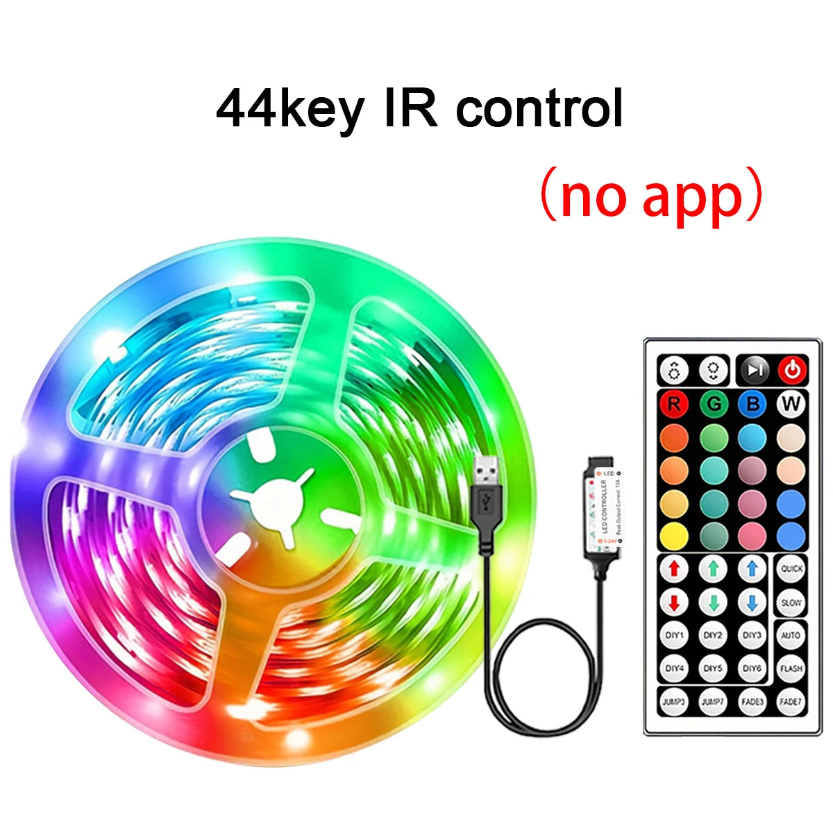 RGB LED Strip Lights – Flexible Room Decor with App & Remote Control