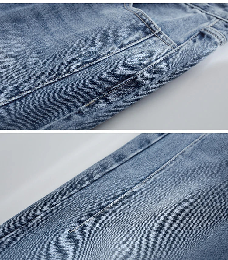 Women’s Vintage Loose Wide Leg Denim Jeans – Casual Spring Pants