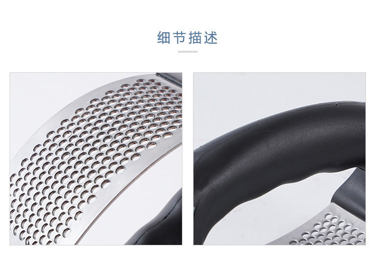 Stainless Steel Garlic Press – Manual Mincer for Chopping Garlic & Vegetables