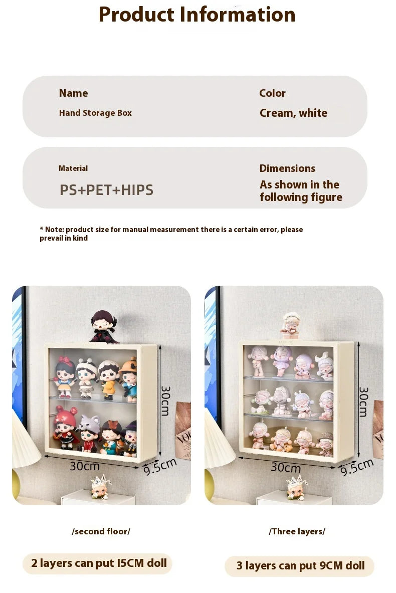 Labubu Acrylic Wall Display Cabinet