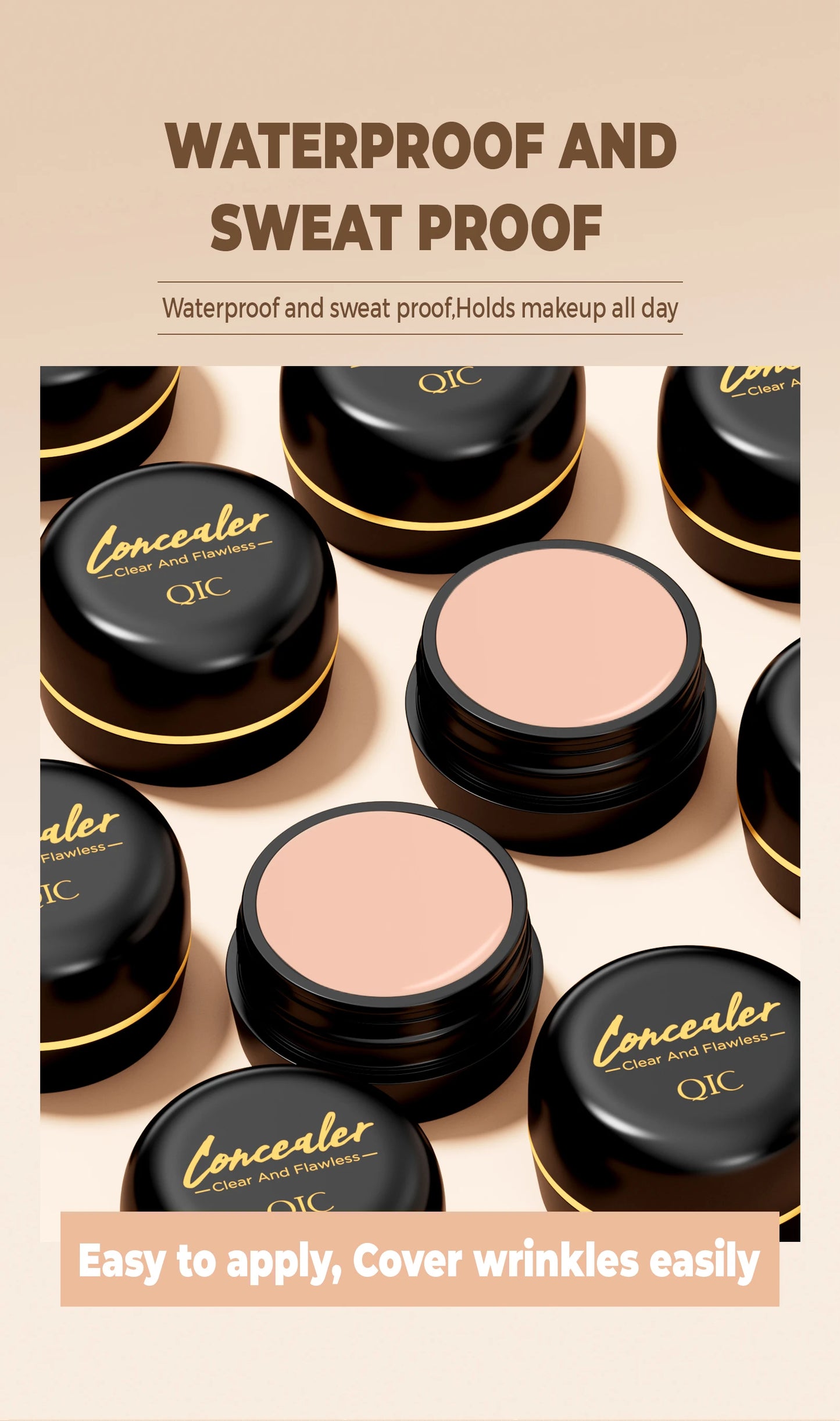 Waterproof Full Coverage Concealer for Scars, Tattoos & Blemishes