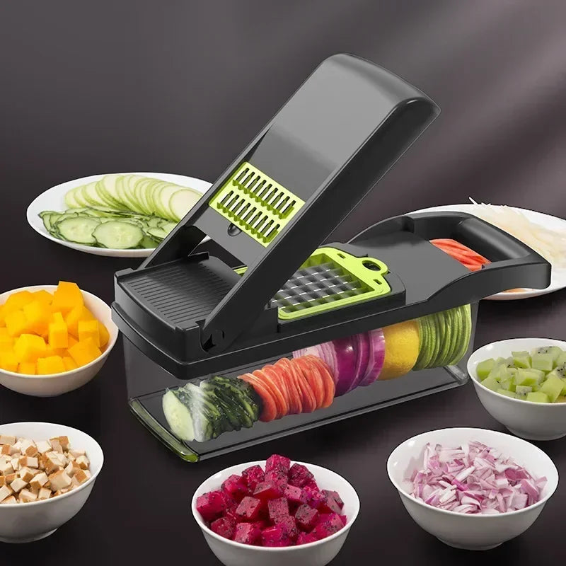 14-in-1 Multifunctional Vegetable Chopper & Food Slicer Dicer