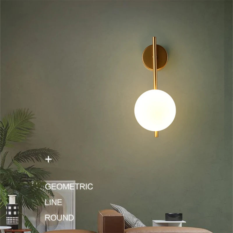 Interior LED Wall Lamp with G9 Bulb – Black & Gold Wall Sconce
