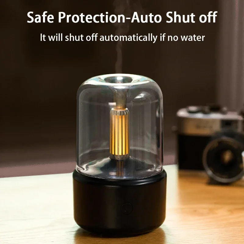 Mini USB Aroma Diffuser – LED Night Light & Desktop Humidifier