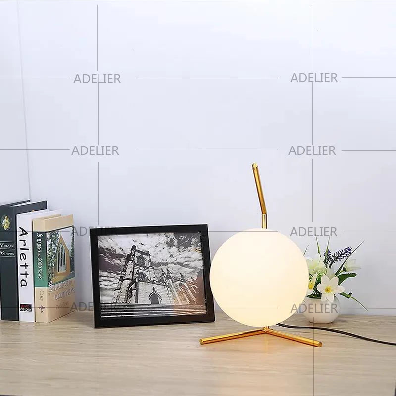 Modern Glass Ball Table Lamp