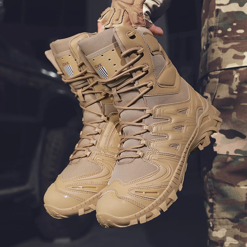 Special Forces Desert Combat Tactical Men's Tall Boots