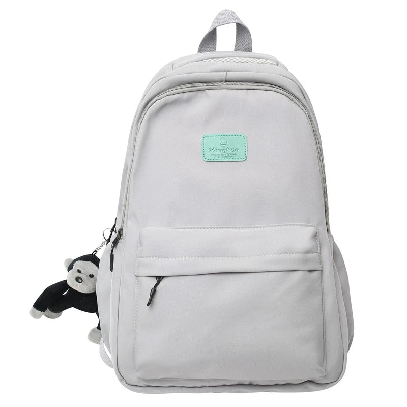 Fashion Waterproof Nylon Backpack – Schoolbag for Teens & Students