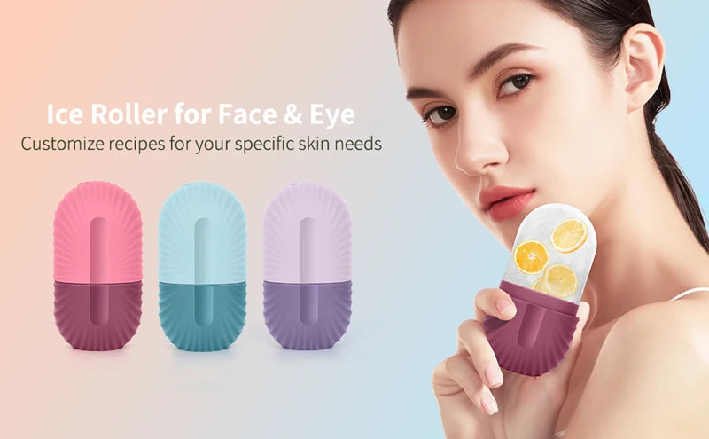 Silicone Ice Face Roller – Puffiness & Pore-Reducing Facial Tool