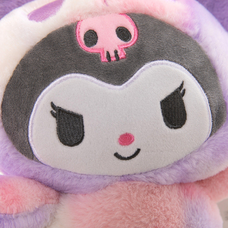 Sanrio 25cm Plush Toy – Kuromi & Cinnamoroll Soft Stuffed Doll Pillow for Kids