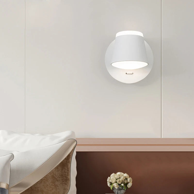 Indoor 8W LED Rotating Wall Light – Ceiling Mounted Reading Lamp