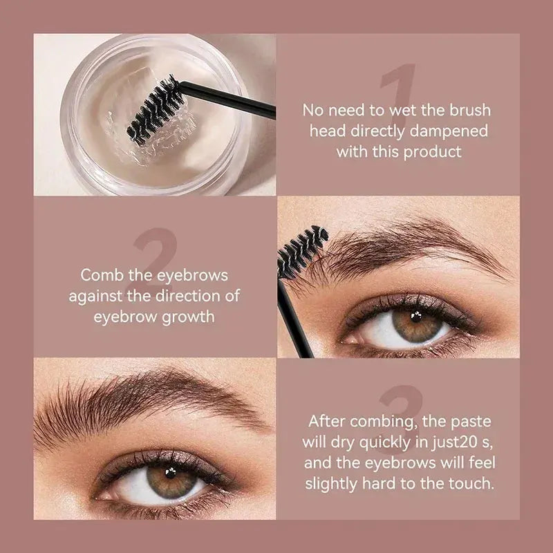 Waterproof 3D Eyebrow Styling Cream – Quick-Dry Brow Sculpt Gel