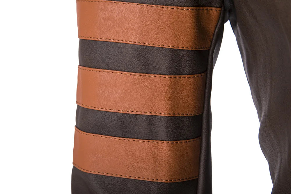 Cartmela Wolverine-Inspired Men’s PU Leather Jacket