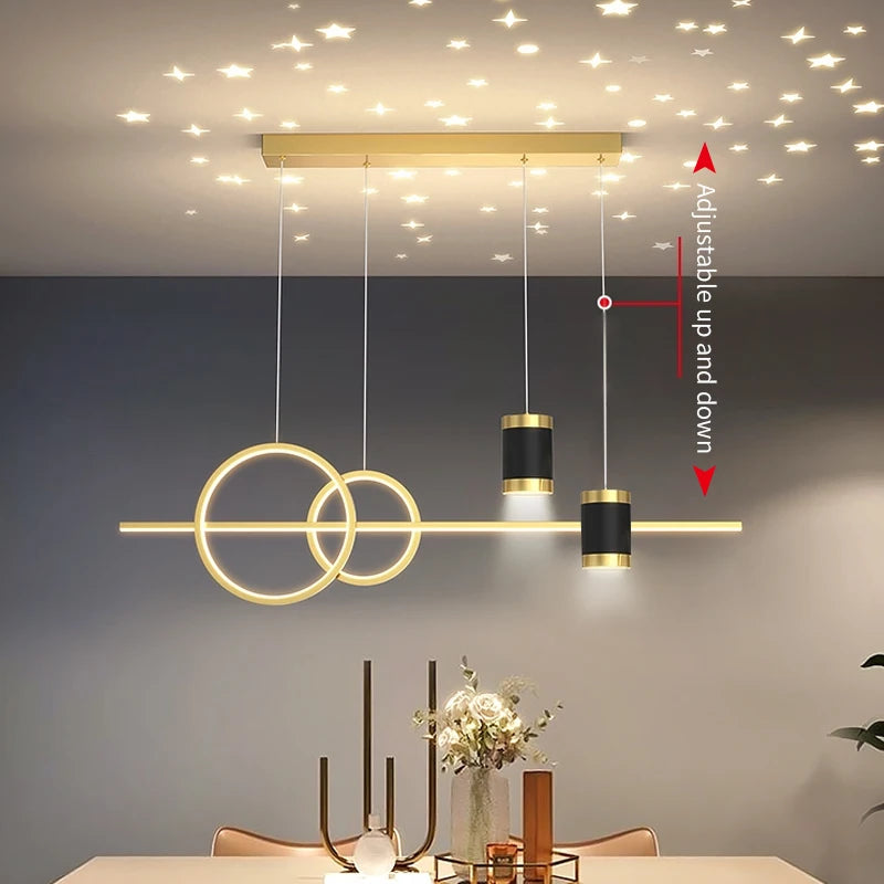 100cm Modern LED Pendant Light – Long Strip Dining Table Fixture